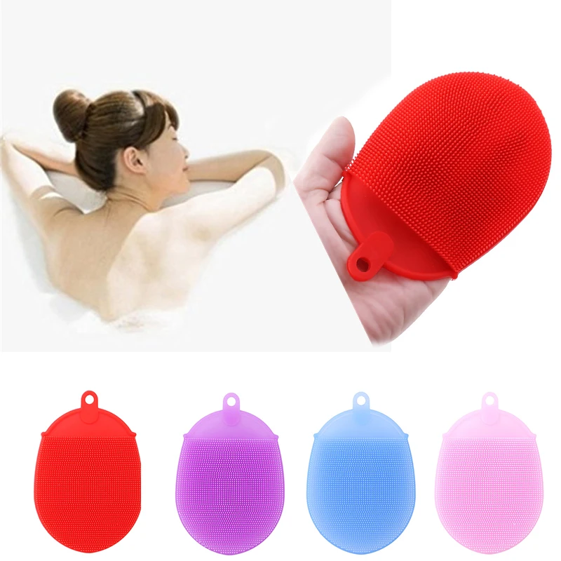 Multifunction Silicone Bath Shower Body Washing Scrubbing Towel Cloth Face Wash Cleaning Tool Pad Exfoliating Brushes | Дом и сад