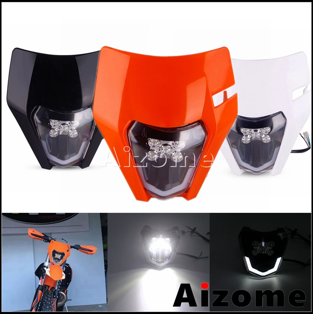 Мотоцикл светодиодный фары пользовательские Naked Мотокросс велосипеды для езды