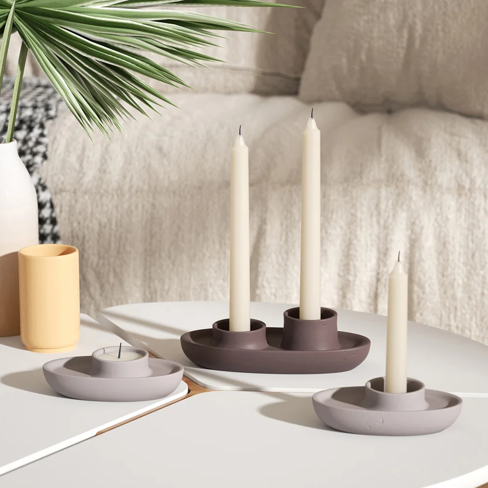 

DIY Cement Tealight Candlestick Silicone Mold Concrete Candle Holder Mould for Tugboat Shape Home Craft Decor Tool