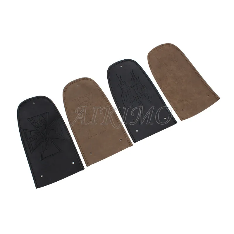 Motorcycle Fender Bib Cover Pad Artificial Leather Decorative Flame Pattern Fit for XL 883 1200 48