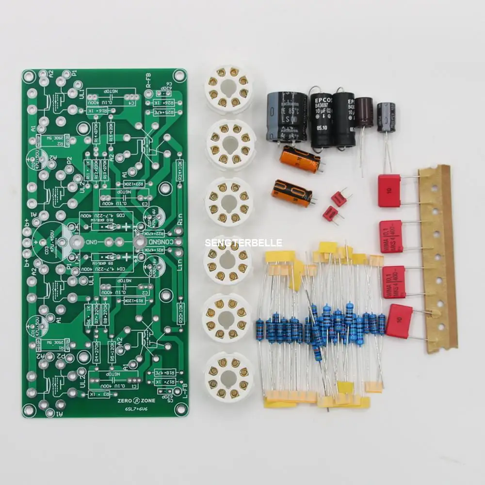 

Hifi Ultra-Linear Push-Pull 6SL7+6V6 Tube Power Amplifier Board Kit 10W+10W