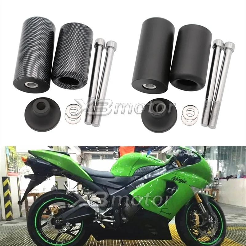 Мотоцикл без выреза рамы ползунки падения Краш Pad защита для Kawasaki Ninja ZX6R ZX-6R ZX-6RR ZX636 2005-2006