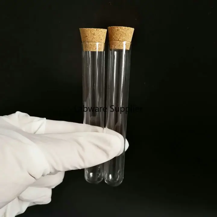 

30pcs/lot 15x100mm Transparent Glass Test Tube 12ml with Round Bottom for School/Laboratory Glassware