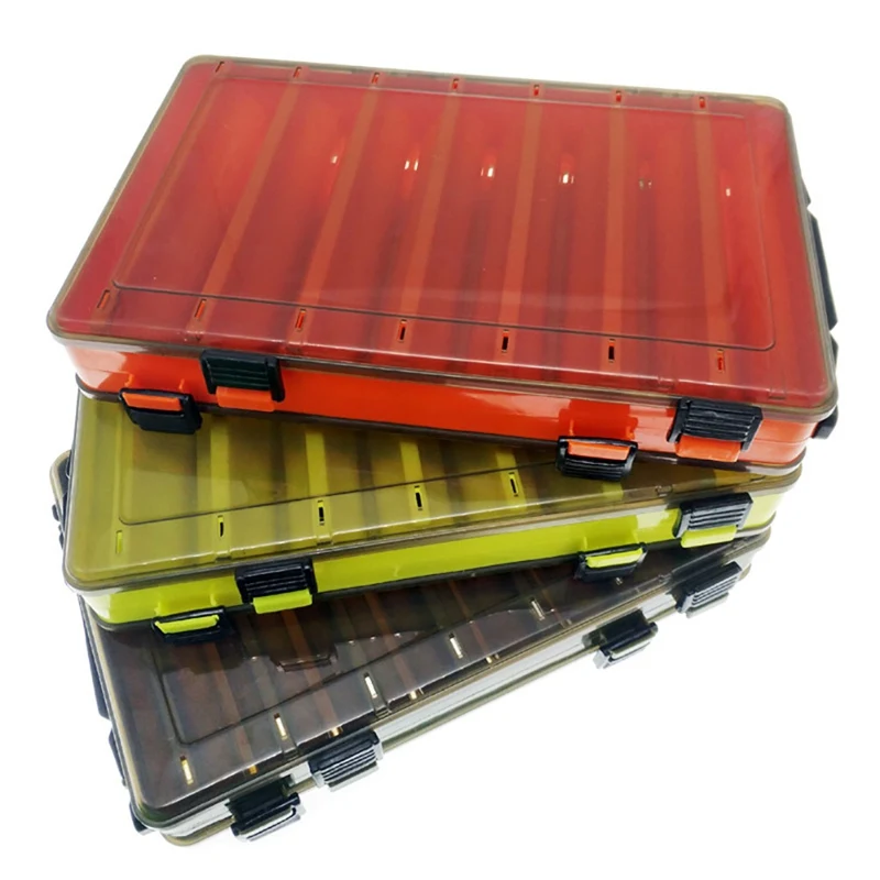 

New Ocean Fishing Tackle Box Double Sided Portable Organization Case Box For Artificial Baits Lure fishing