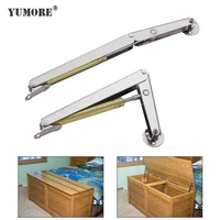YUMORE 100N 200N Steel Gas Strut For Tatami Door Lift Support Rod Gas Hydraulic Spring Hinge Cabinet Door Kitchen Cupboard Hinge