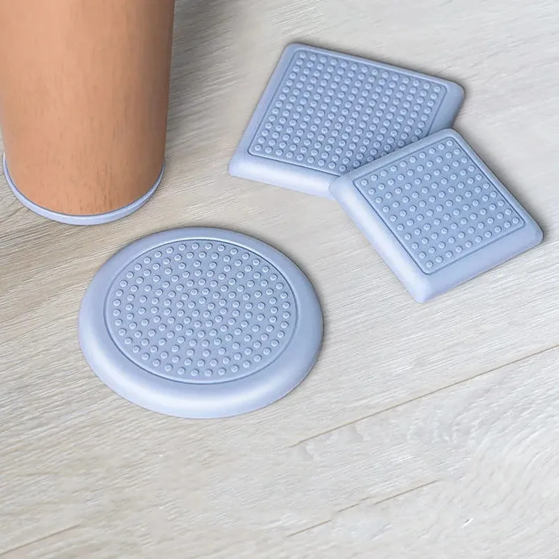 

4 шт./компл. нескользящий коврик для ножек диванов, силиконовый держатель для журнального столика, мебели, Защитная Наклейка для ножек стуль...