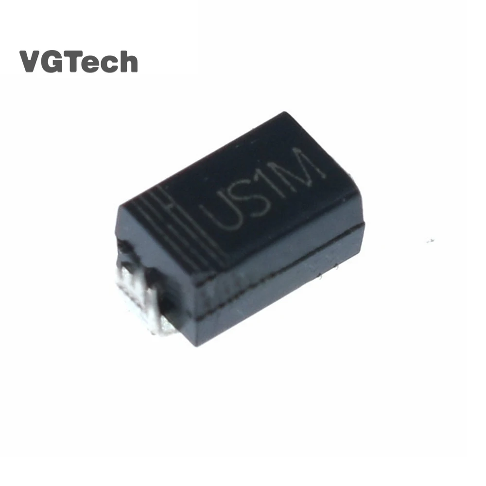 

100 шт выпрямительный диод HER108 1A 1000V SMA US1M