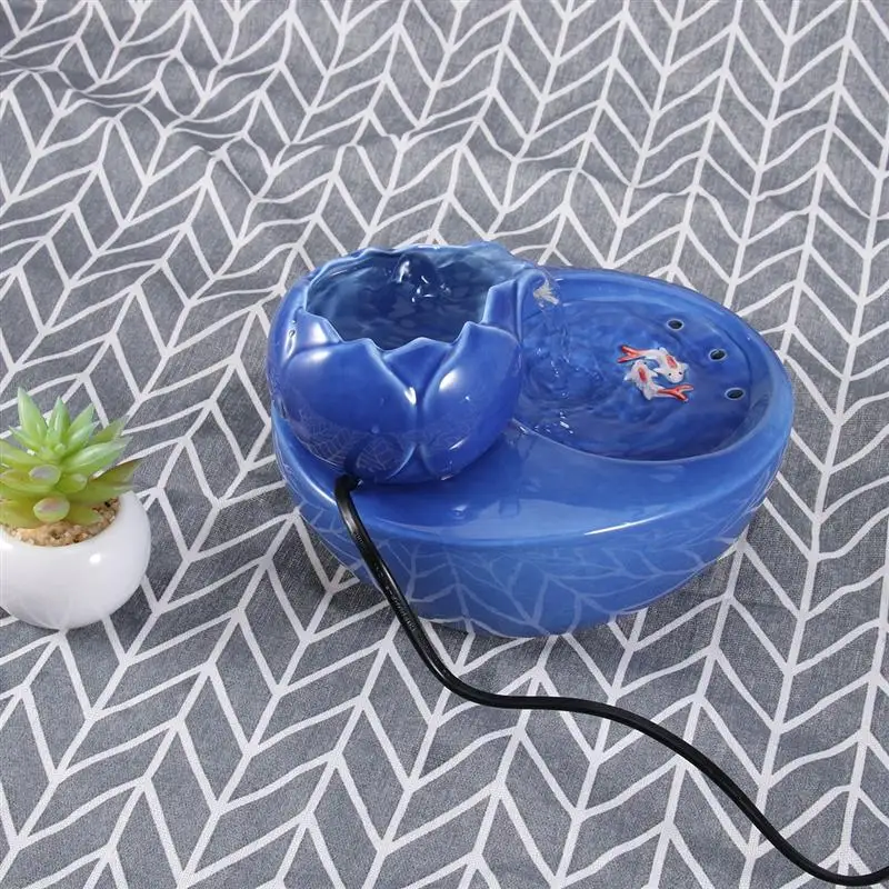 1 шт. декоративные практичный элегантный лотоса Форма Синий Автоматическая кошка