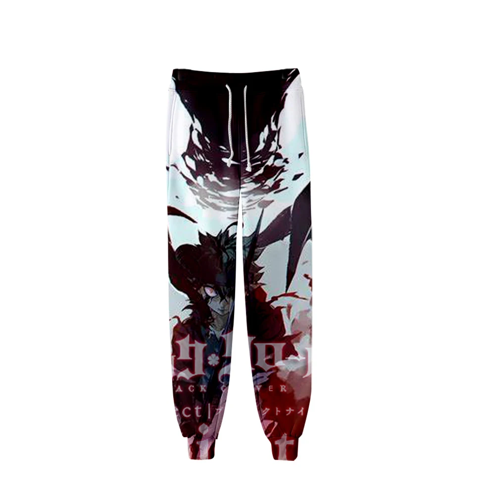 

Black Clovr 3D Jogger Pants Women/Men Fashion Streetwear Long Pants 2021 Hot Sale Harajuku Casual Anime Sweatpants
