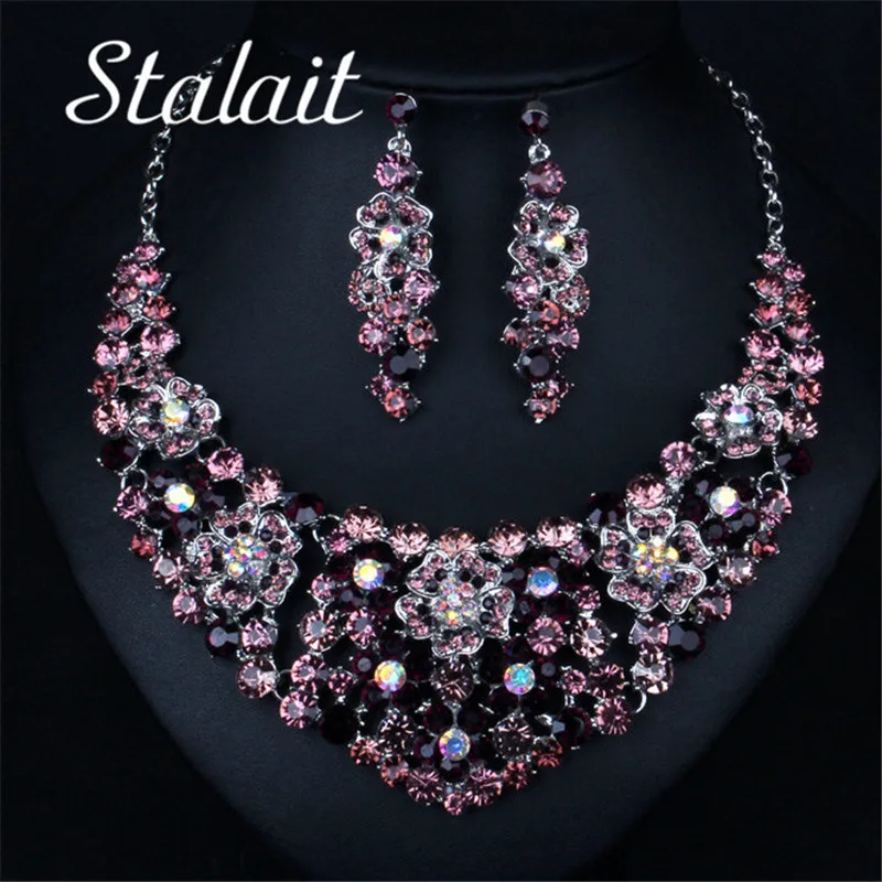 Роскошные цветочные свадебные ювелирные изделия для выпускного вечера в