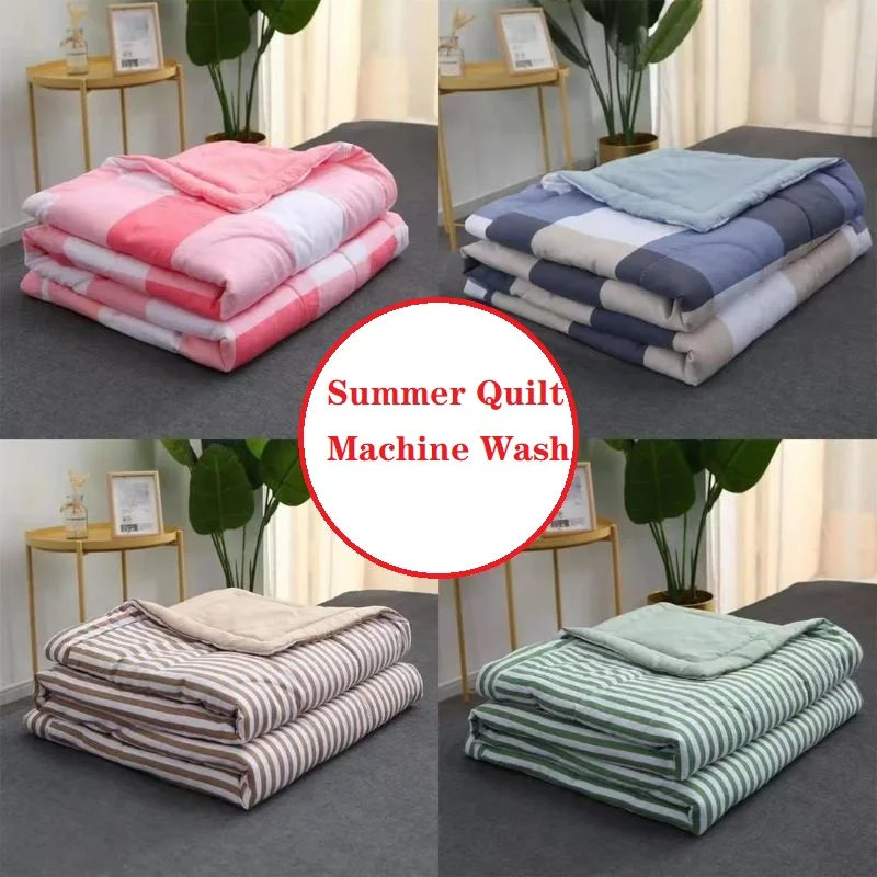 

Летнее одеяло с принтом в полоску, одеяло с кондиционером, мягкое удобное одеяло 200x23, 0 см, одеяло для офиса