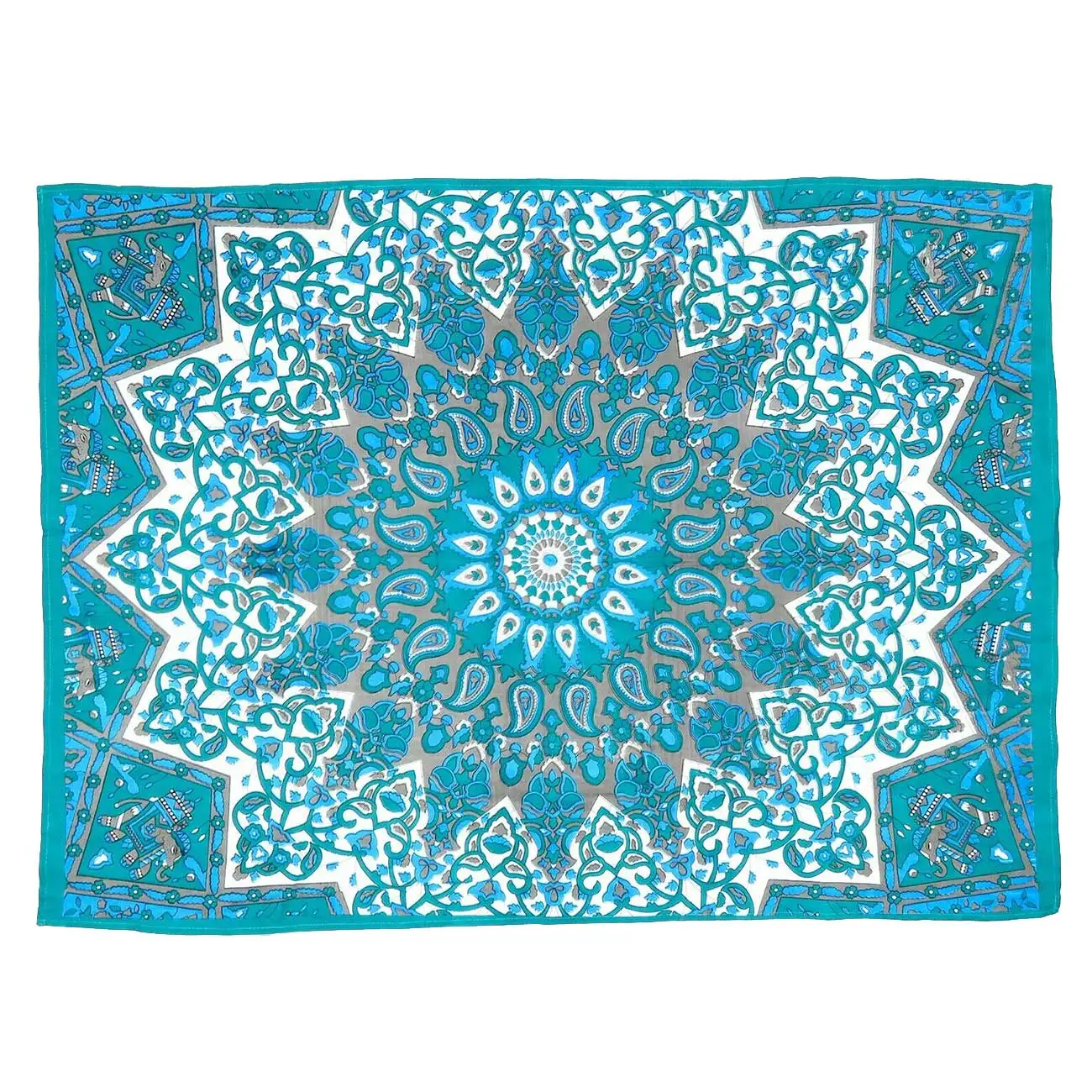 

Bohemian Tapestry Wall Art Decor Mandala Flower Printed Beach Towel Wall Hanging Decoration for Living Room Bedroom