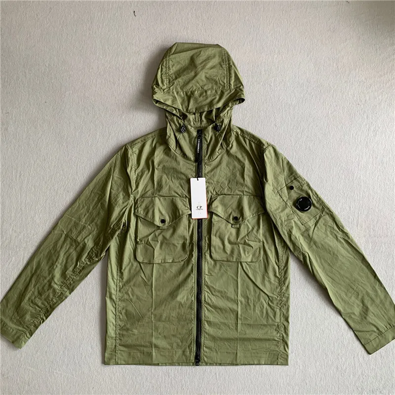 

2020 New is Men's Coat Zip with Hat Zipper Pocket Jacket Long Sleeve Warm Streetwear Windbreaker