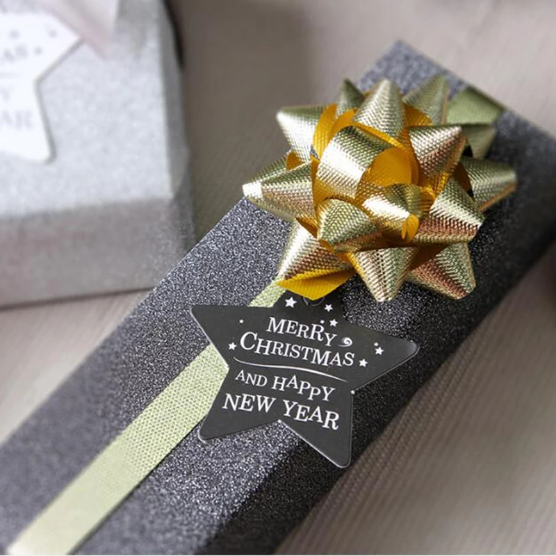 Рождественские бумажные бирки крафт ярлыки для поделок скрапбукинга