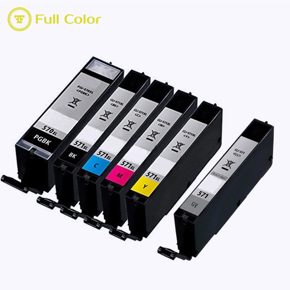 Полноцветный чернильный картридж PGI 570 CLI 571 совместимый для canon TS5050 TS5051 TS5053 TS5055 TS6000