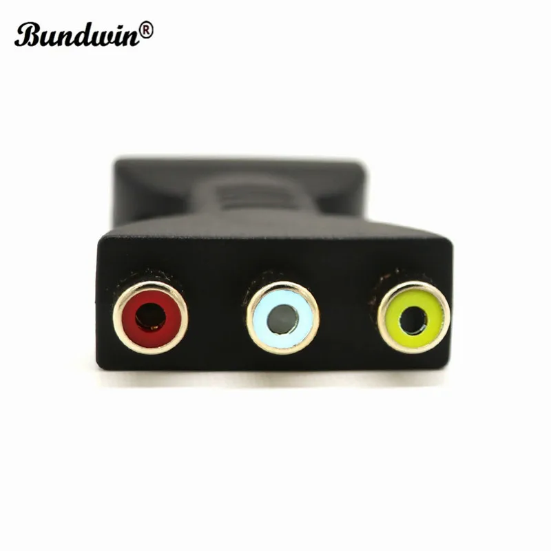 Bundwin HDMI-совместимый с 3 RGB RCA видео аудио адаптер цифровой сигнал AV компонентный