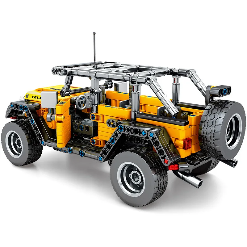 Technic Car Block Toy The Jeep Wrangler SUV модель автомобиля строительные блоки кирпичи игрушки