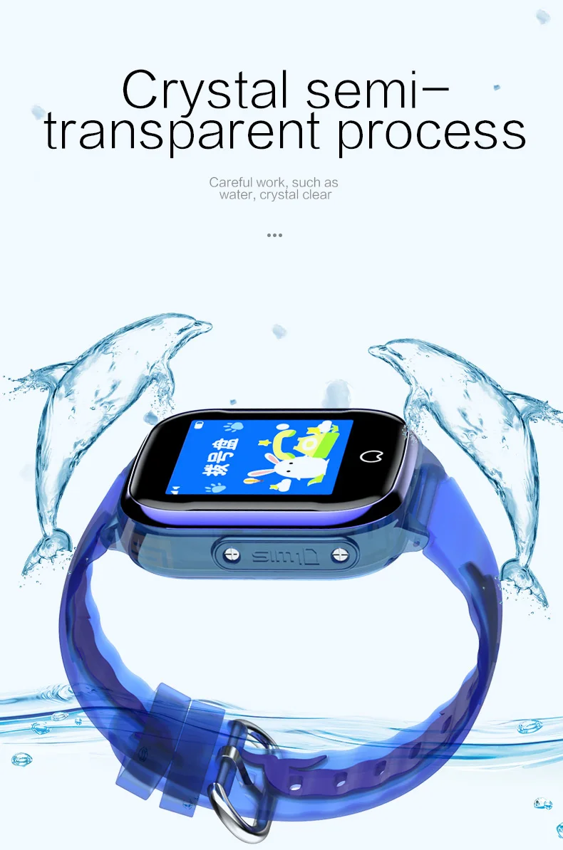 Детские Смарт-часы K21 с GPS новинка 2020 IP68 водонепроницаемые SOS телефон SIM-карта