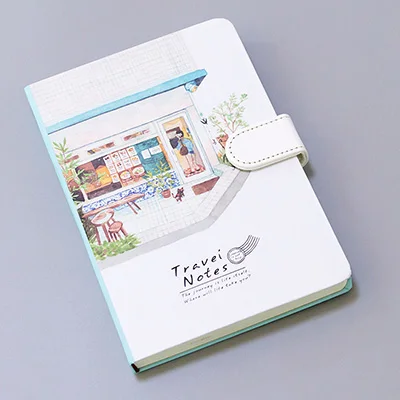 A Милый блокнот для путешественников, Kawaii ежедневник, ежедневник,, Filofax, еженедельный ежедневный блокнот для путешественников с цветными страницами, канцелярские принадлежности - Цвет: A