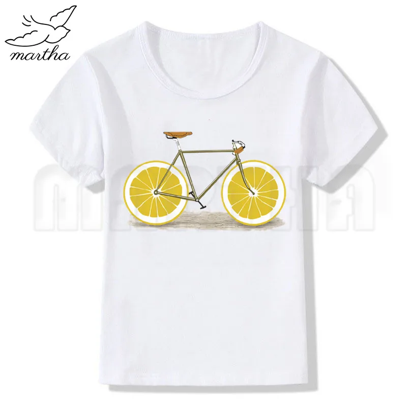 Летние Стильные Забавные милые топы для девочек с изображением фруктового