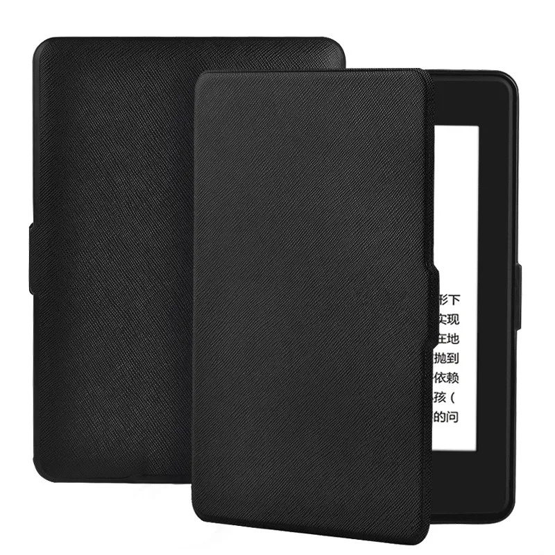 Black Тонкий Модный чехол для Amazon Kindle Paperwhite 1 2 3 из искусственной кожи Ультратонкий чехол для планшета Smart для Kindle Paperwhite 6' электронная книга - Цвет: Black