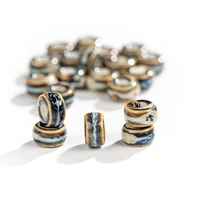 1010pcs vintage small ring shape kiln color ceramic beads handmade materials jewelry accessories making bracelet xn331