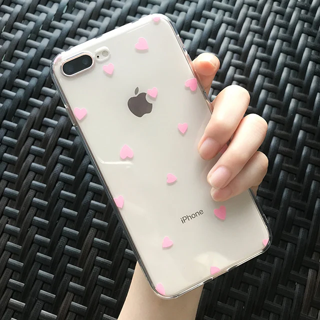 20 Чехол с узором любовь для iPhone X XS чехол для iPhone X XS 6 6s 7 7plus 8 8 plus мягкий силиконовый прозрачный чехол для телефона,чехол на айфон 7,чехол на айфон 8 - Цвет: 20