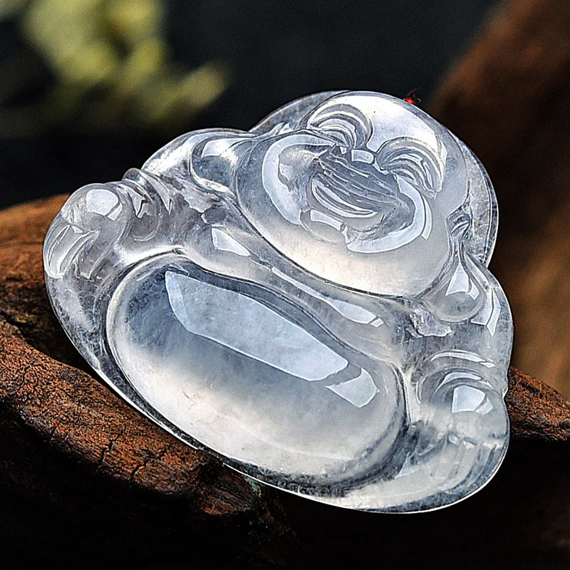 Ледяной нефрит Будда меллор Смеющийся кулон ожерелье кулон|Подвески| |