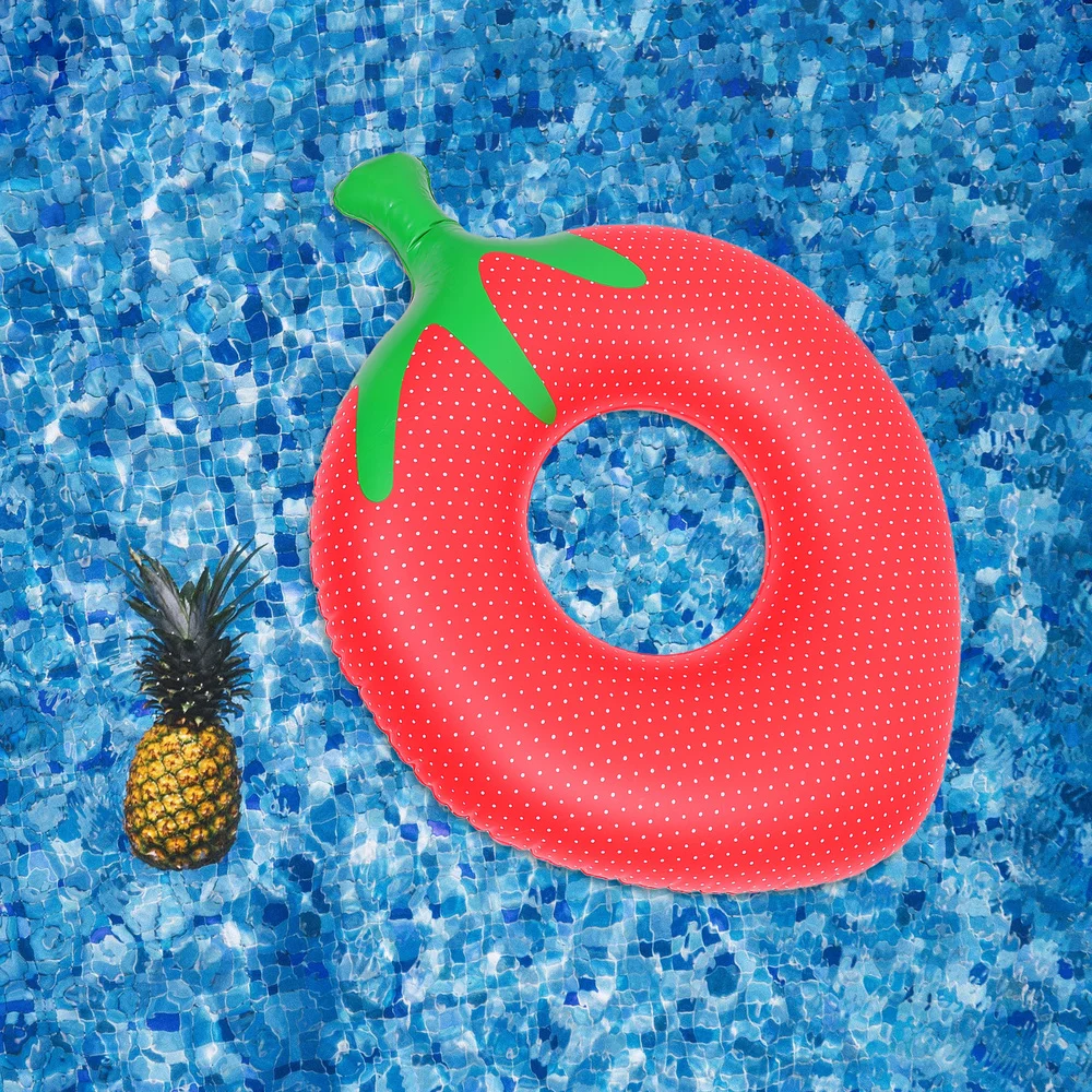 

Strawberry Floating Ring Inflatable Pool Float Ring Toys for Summer Beach Pool
