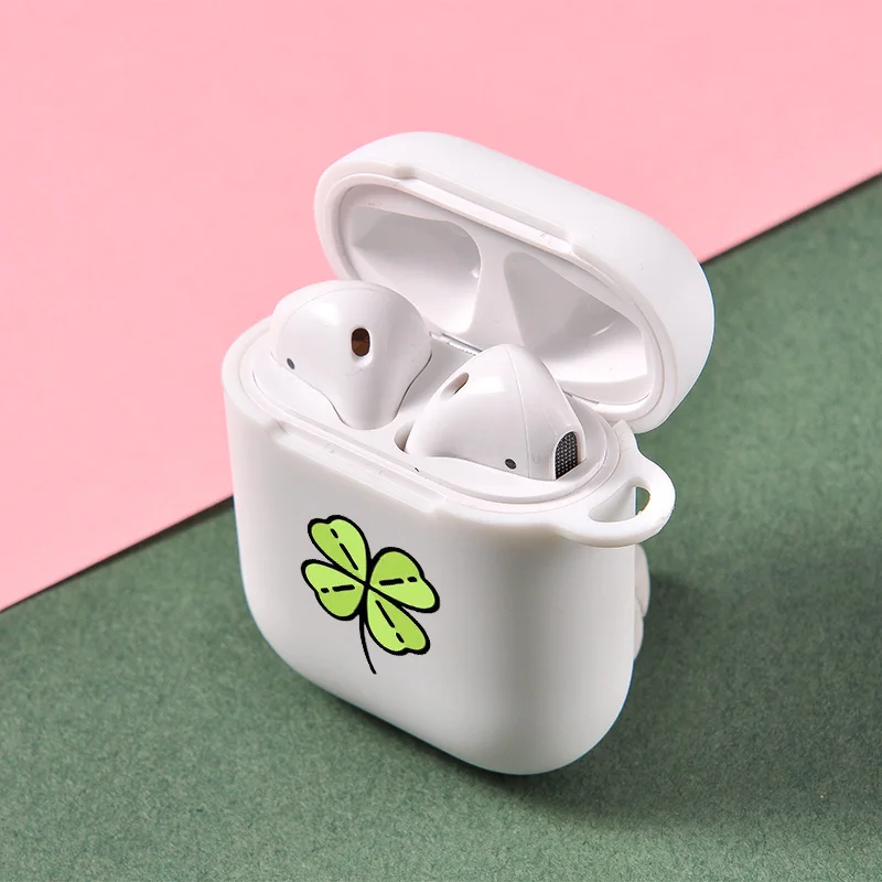 Cute Carton Silicone Case For Apple Airpods 1 2 dog cats Cover Protective Earphone Cases Headphone | Электроника
