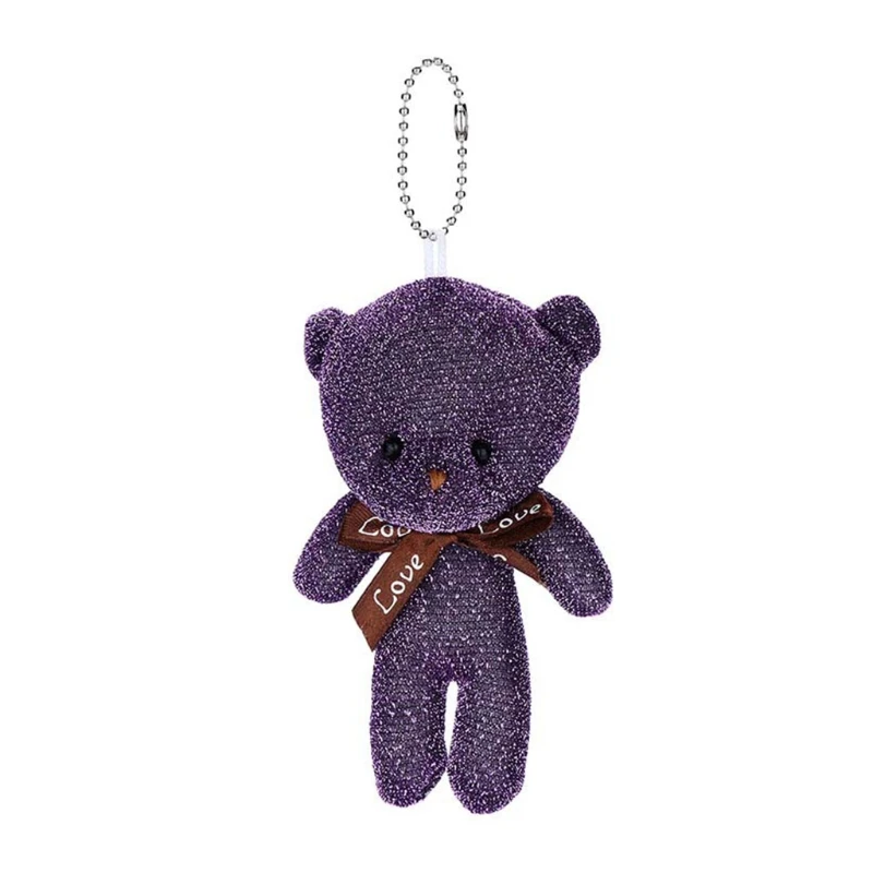 

Cartoon Mini Bear Plush Doll Bow Tie Cotton Stuffed Toys Kids Girls Gifts Pendant Decorations for Handbag School Bag