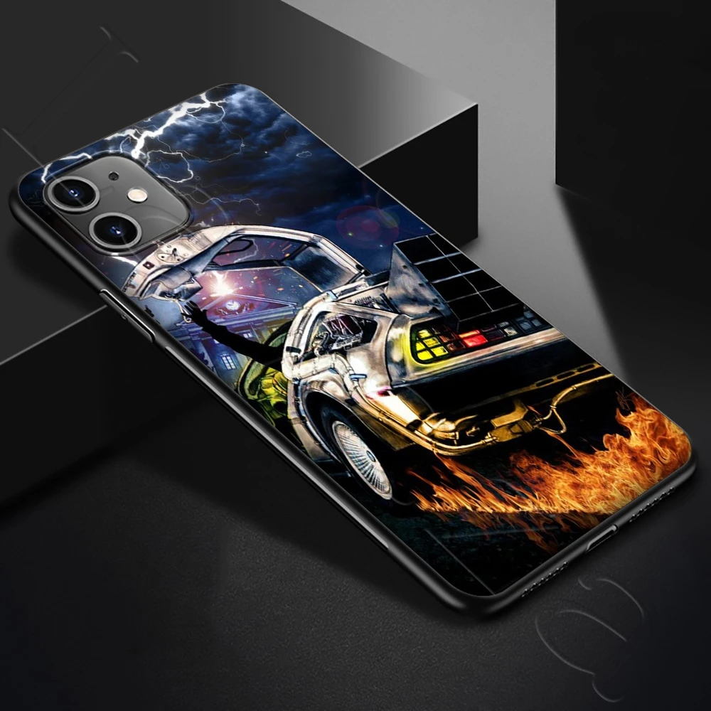 Силиконовый мягкий чехол Lavaza Назад в будущее DeLorean Time Machine для iPhone 12 Mini 11 Pro XS Max XR X 8 7