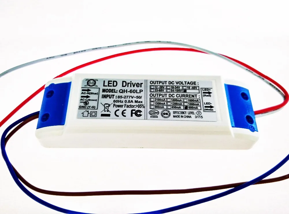 Бесплатная доставка 18 30*3 Вт светодиодный драйвер 60 Вт/70 Вт/80 Вт/90 Драйвер лампы