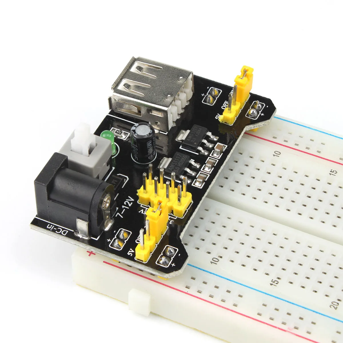 Макет Питание модуль MB102 3 V 5V 2 полосная пайки Напряжение регулятор DIY для