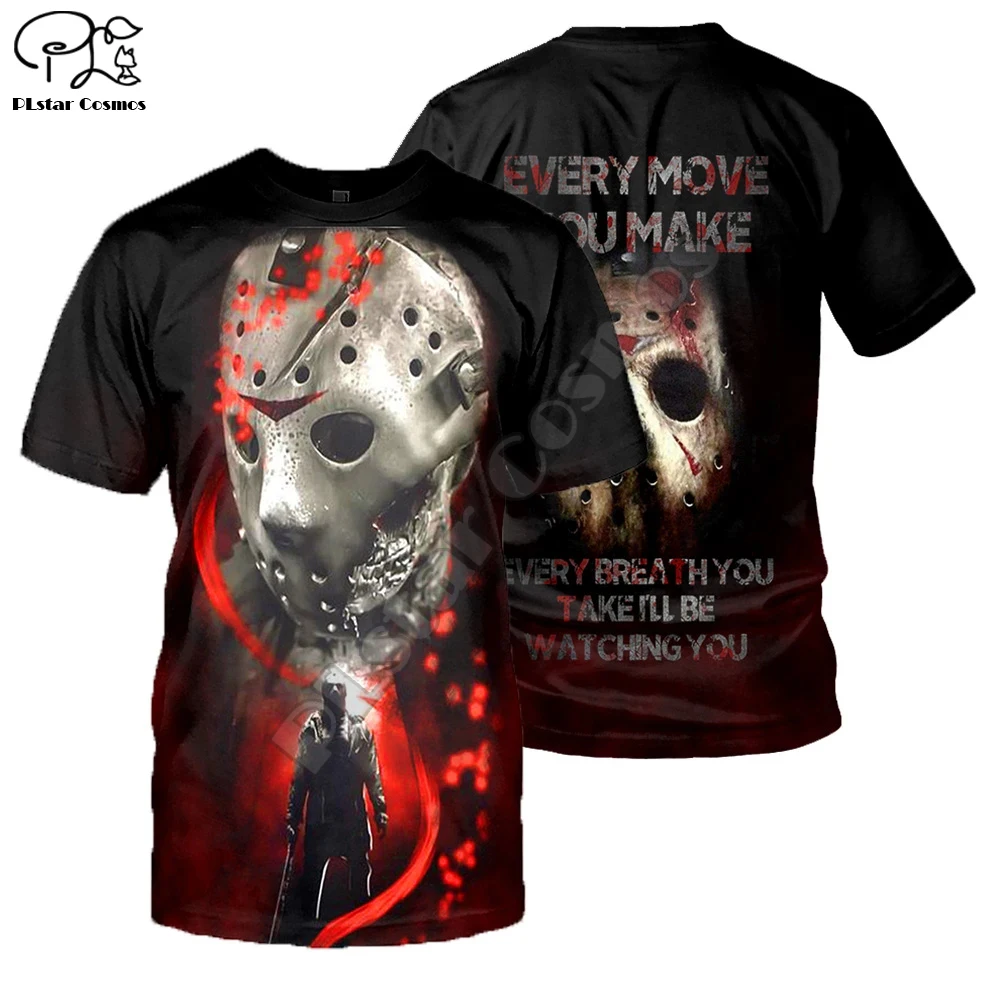 PLstar Космос Хэллоуин фильм Майкл Майерс ужас террор 3DPrint Забавные футболки для