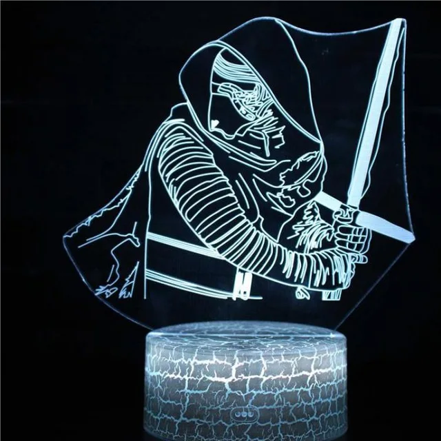 Трещина база Скелет 3D лампа светодиодный USB креативный Череп 3d Ночной светильник