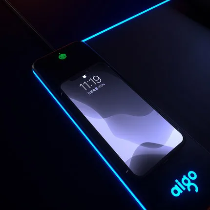 Беспроводная зарядка большой размер Яркая Цветная игровая мышь