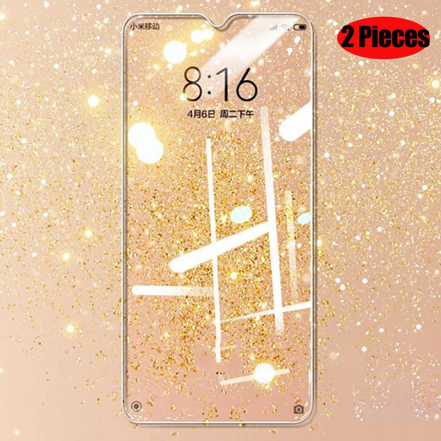Закаленное стекло для Xiaomi Redmi Note 9 Pro Защитное экрана 8T 7 6 8 Mi Pocophone F1 2 шт.|Защитные