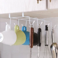 wrought iron cabinet rack kitchen hanging rack creative bathroom kitchen storage rack small object hook nail free hook shelves