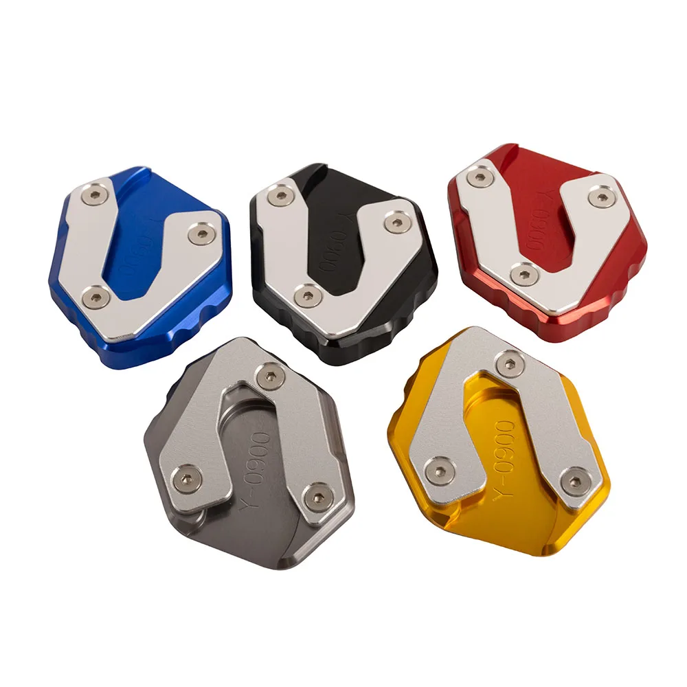 Motorcycle Enlarge Kickstand Side Stand Widening Base Extension Plate Pad For Yamaha MT 09 Tracer- XSR900
