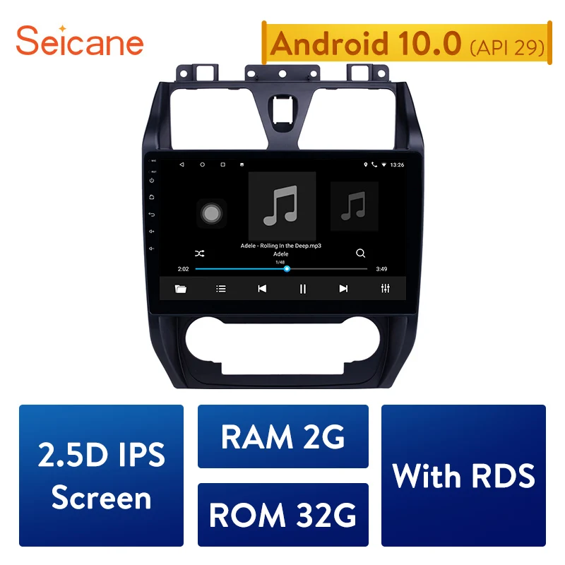 Seicane 2GB RAM RDS Android 10 API 29 автомобильный радиоприемник мультимедийный плеер для Geely
