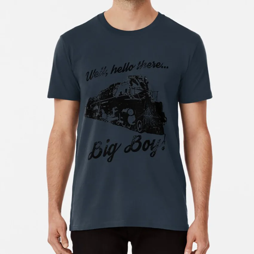 Ну Здравствуйте... большой мальчик! Футболка с паровыми двигателями для больших