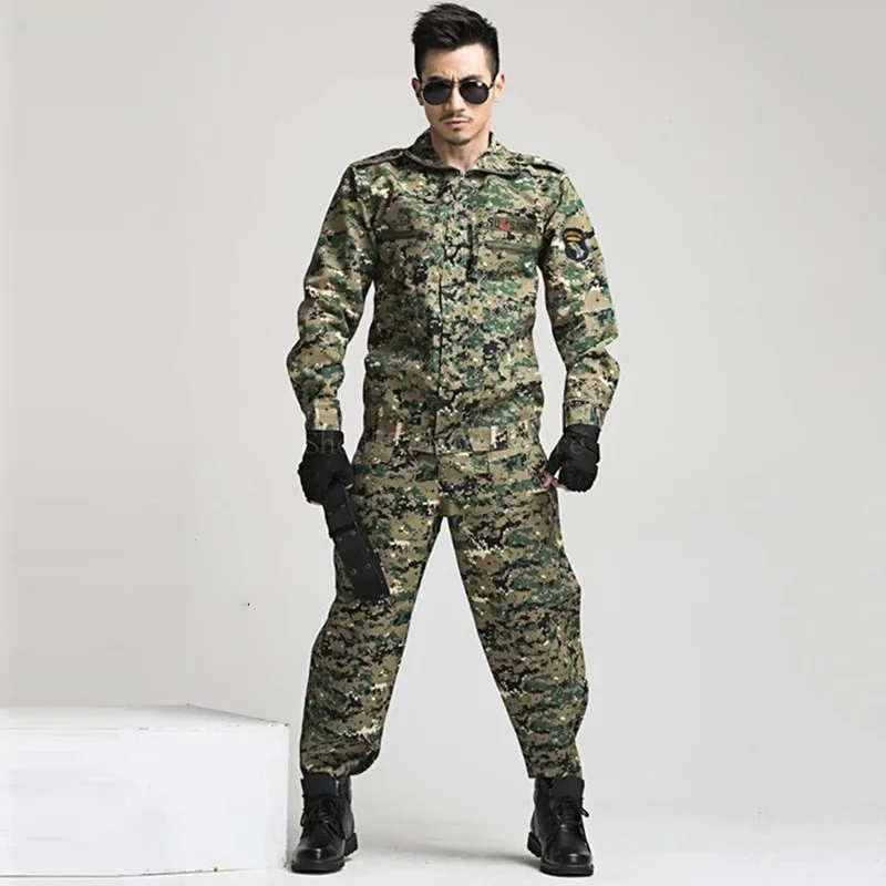 

Summer Jungle Camouflage Suit Spot Outdoor Expansion Training Labor Insurance Camouflage College Military Training Men Costume
