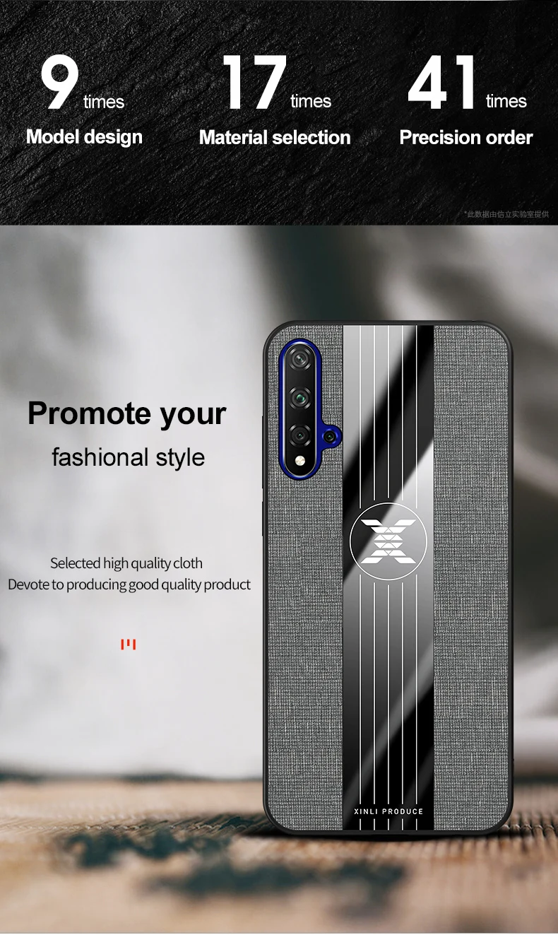 Чехол для huawei honor 20 Pro, роскошная жесткая ткань с кольцом, магнитный штатив, тонкая защитная задняя крышка для huawei honor 20 20pro honor 20