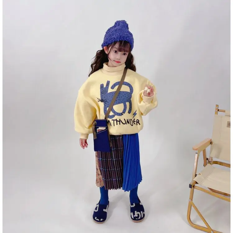 Одежда для маленьких девочек новинка Осенний Детский свитер MF модная