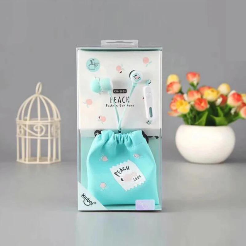 3 5 мм летние наушники с фруктами в ухо милые микрофоном красивой мультяшной