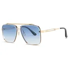 Солнцезащитные очки унисекс, квадратные, с плоским верхом, тонкие, винтажные, роскошные, женские, брендовые, дизайнерские, UV400