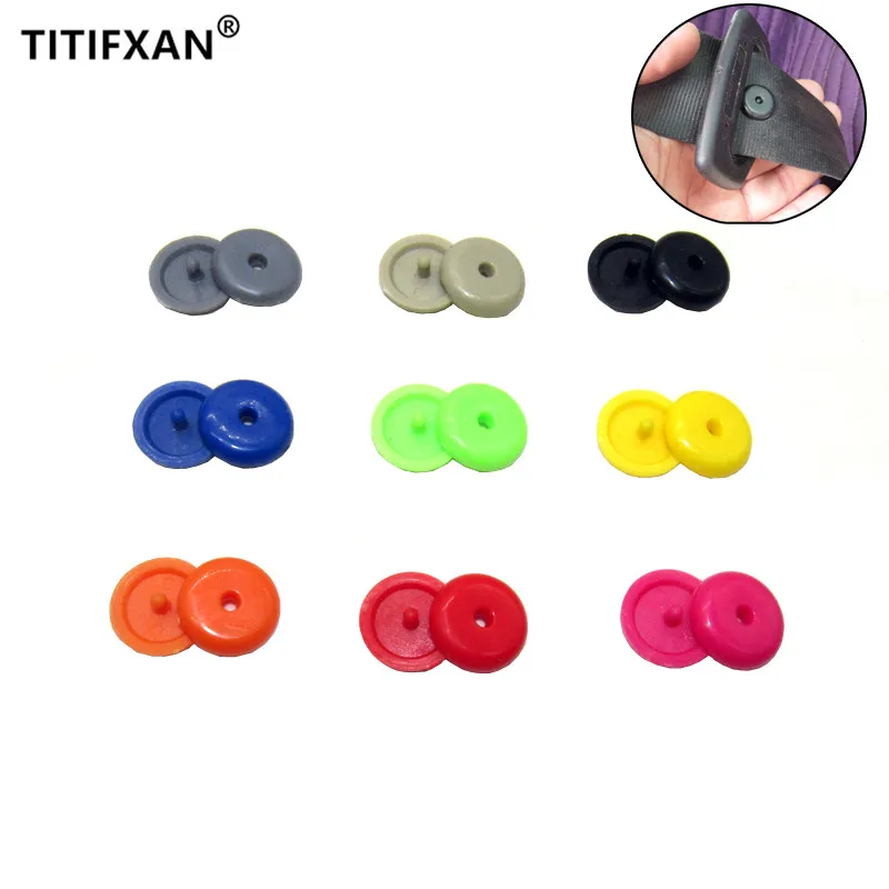 10 шт. универсальный зажим для ремня безопасности 9 цветов фиксатор застежка на