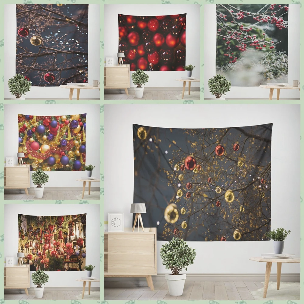

Christmas Decoration Wall Hanging Decor Tapestry Aesthetic Home Living Room Decoration Christmas Wall Decoration Background Wall