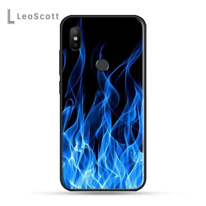 Мягкий Силиконовый ТПУ чехол с рисунком пламени в клетку для телефона Xiaomi Redmi 4x5